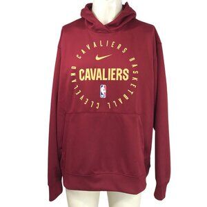 NIKE NBA - MEN'S XL - MAROON LONG SLEEVE HOODED CLEVELAND CAVALIERS SWEATSHIRT